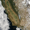 Лесной пожар снимок из космоса Калифорния 2010