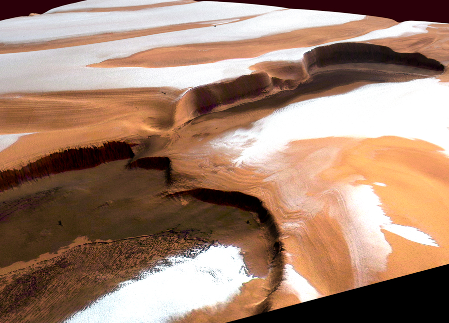 Приполярные области Марса