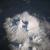 камчатские вулканы в снегу